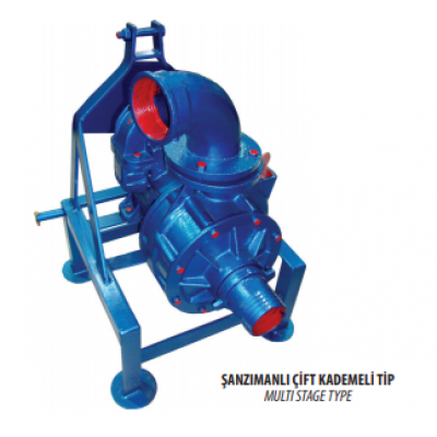 Şanzımanlı Çift Kademeli Redüktörlü Su Pompası 5" x 4" 1/5  (Massey Ferguson - Tümosan - Kubato -Hattat - Case -Same )